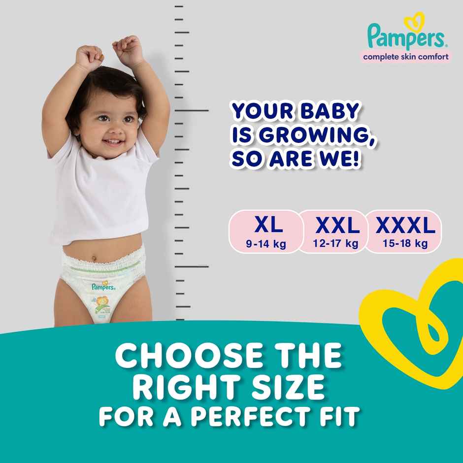 Pampers All Round Protection Baby Diapers | Pant Style | XL | 56 pcs Combo