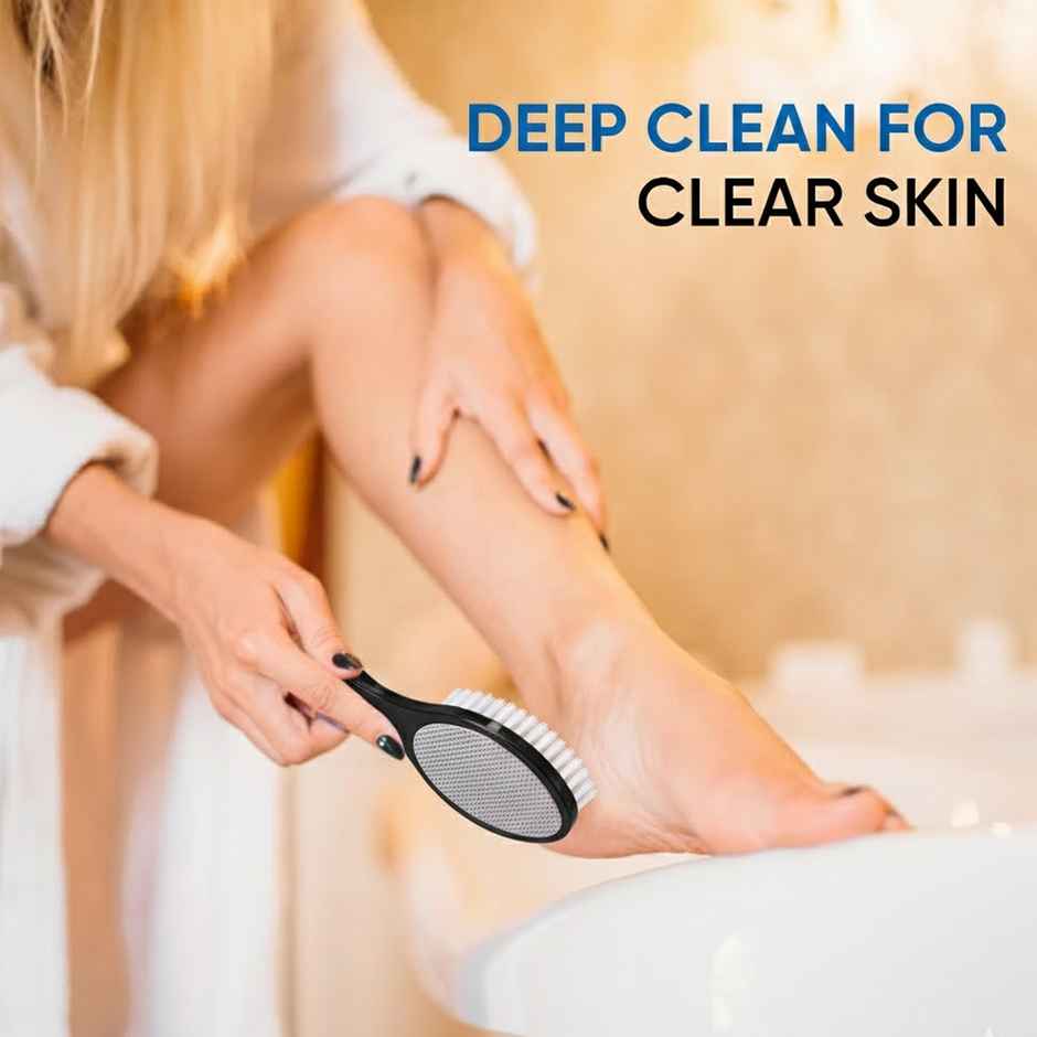 Midazzle 4in1 Foot Filer Pedicure Brush, Pumice Stone, Scrubber | Assorted | MIFF5202