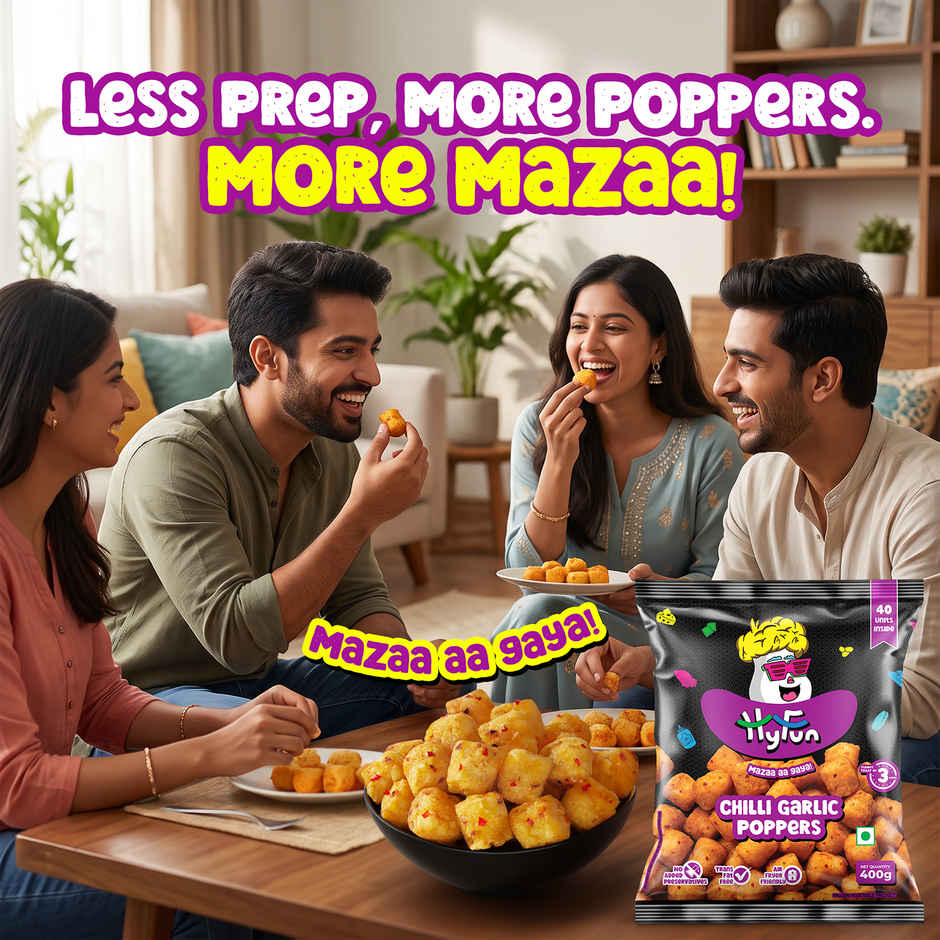 Hyfun Chilli Garlic Potato Poppers Combo