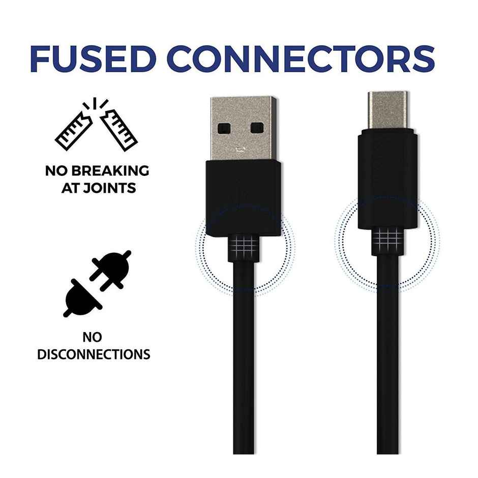 Ailkin USB to C Cable for Redmi Mi Xiomi & Type C Devices |1M| Black