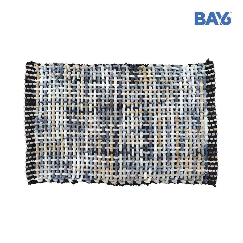BAY6 Microfibre Weave Doormat - Grey 40 x 60 cm
