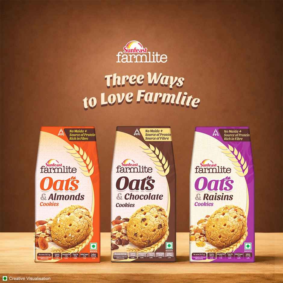 Oats & Chocolate Cookies By Sunfeast Farmlite