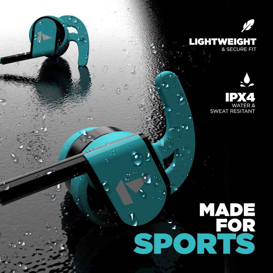 boAt Bassheads 242 in Ear Wired Earphones with Mic (Blue)