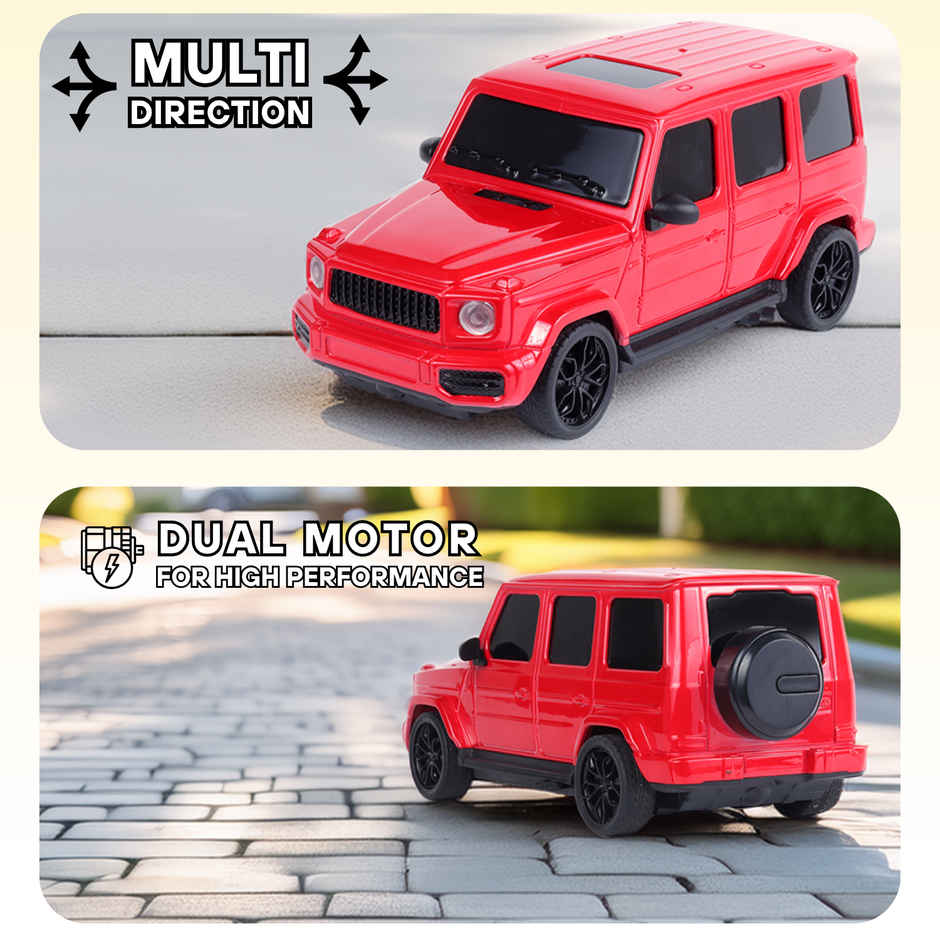 Race N Roll Hi Speed Rechargeable Remote Control Car 1:24 - G Wag Red