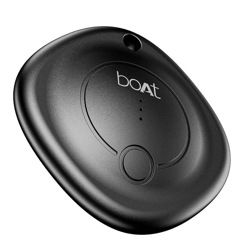 boAt Tag (Black), 80dB Detection Alarm | Upto 1 Year Battery Life