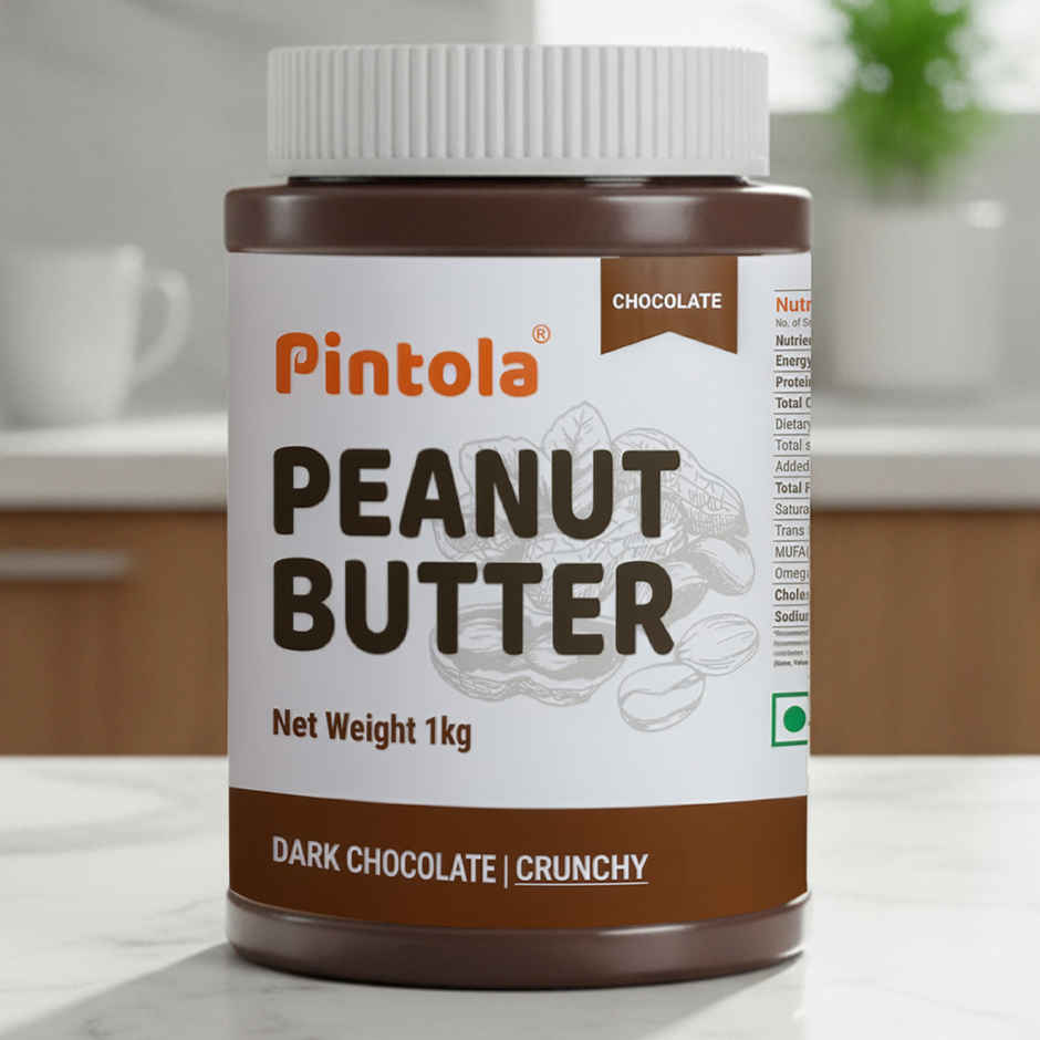 Pintola Peanut Butter Chocolate Flavour Crunchy - 18.6G Protein & 5.2G Dietary Fiber