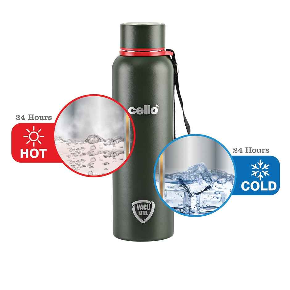 Cello Duro Kent Thermosteel Flask 24 Hours Hot And Cold Stainless Steel Bottle Assorted 