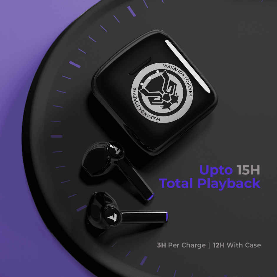 boAt Airdopes 131 TWS Earbuds with mic, 60 Hrs Playtime, ASAP Charge, 13mm Drivers & BT v5.1 - King's Black