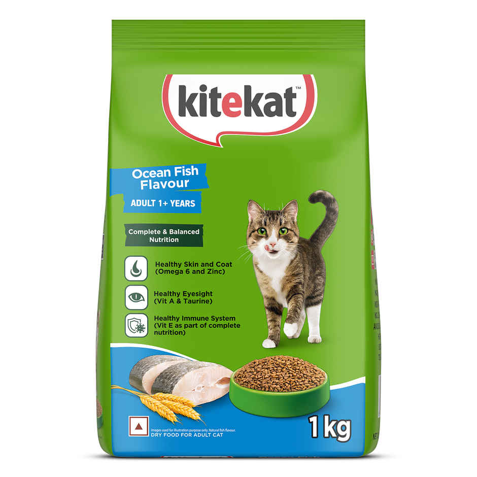 Kitekat Adult Dry Cat Food | Ocean Fish Flavour | 1+ Years