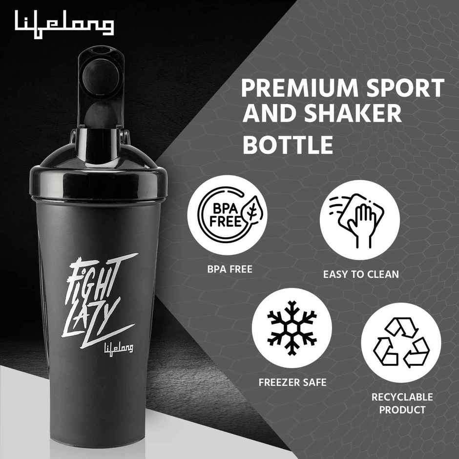 Lifelong Protein Shaker Stylish Protein Shaker Bottle Sipper Bottle Capacity | 700Ml