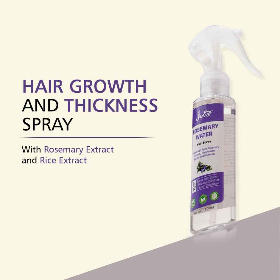 Jeva Rosemary Water Spray for Hair Growth | Frizz Control & Damage Protection