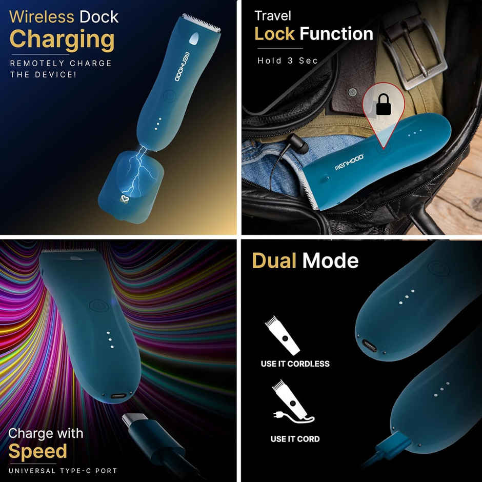 Menhood Grooming Trimmer 1.0 Pro | Blue