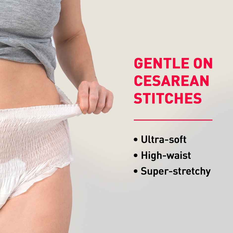 Sirona Maternity Pants | Leak-Free Postpartum Periods | Comfortable, Soft & Breathable | Size L-XL