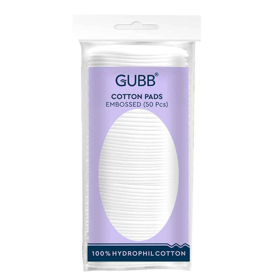 GUBB Cotton Pads Embossed - Pack Of 50