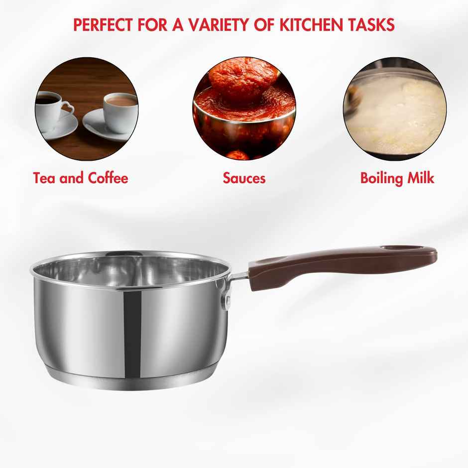 Vinod 2Pc Milkpan Set 1 L & 1.6 L (Induction Friendly)
