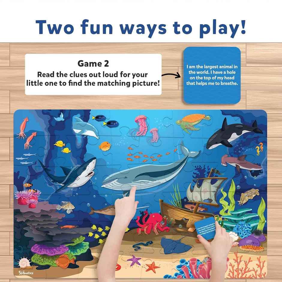 Skillmatics Piece & Play - Underwater Animals Puzzle (3 - 7 Years)