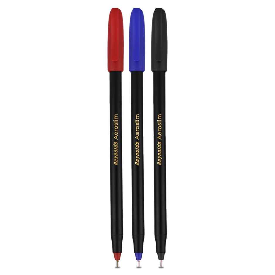 Reynolds Aeroslim Ball Pen Set (25 Pens - 15 Blue Pens; 5 Black Pens; 5 Red Pens)