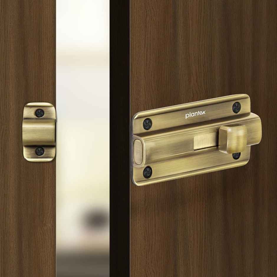 Plantex Brass Antique Heavy Duty Door Stopper - Pack of 1