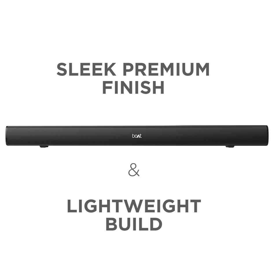 boAt Aavante Bar 1160 BT Soundbar w/ 60W RMS Signature Sound, 2.0 Channel Audio(Premium Black)