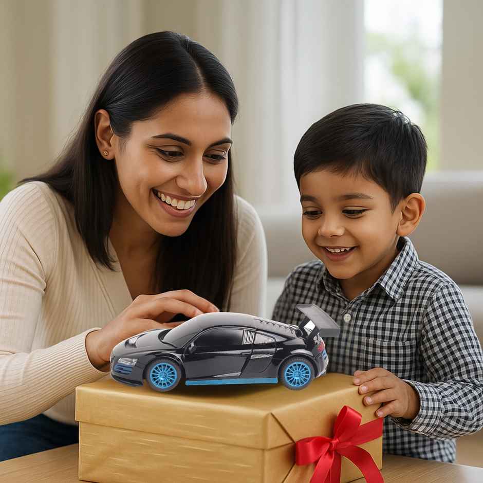 Race N Roll 1:24 Rechargeable Hi Speed Mini Remote Control Car - Aud Black