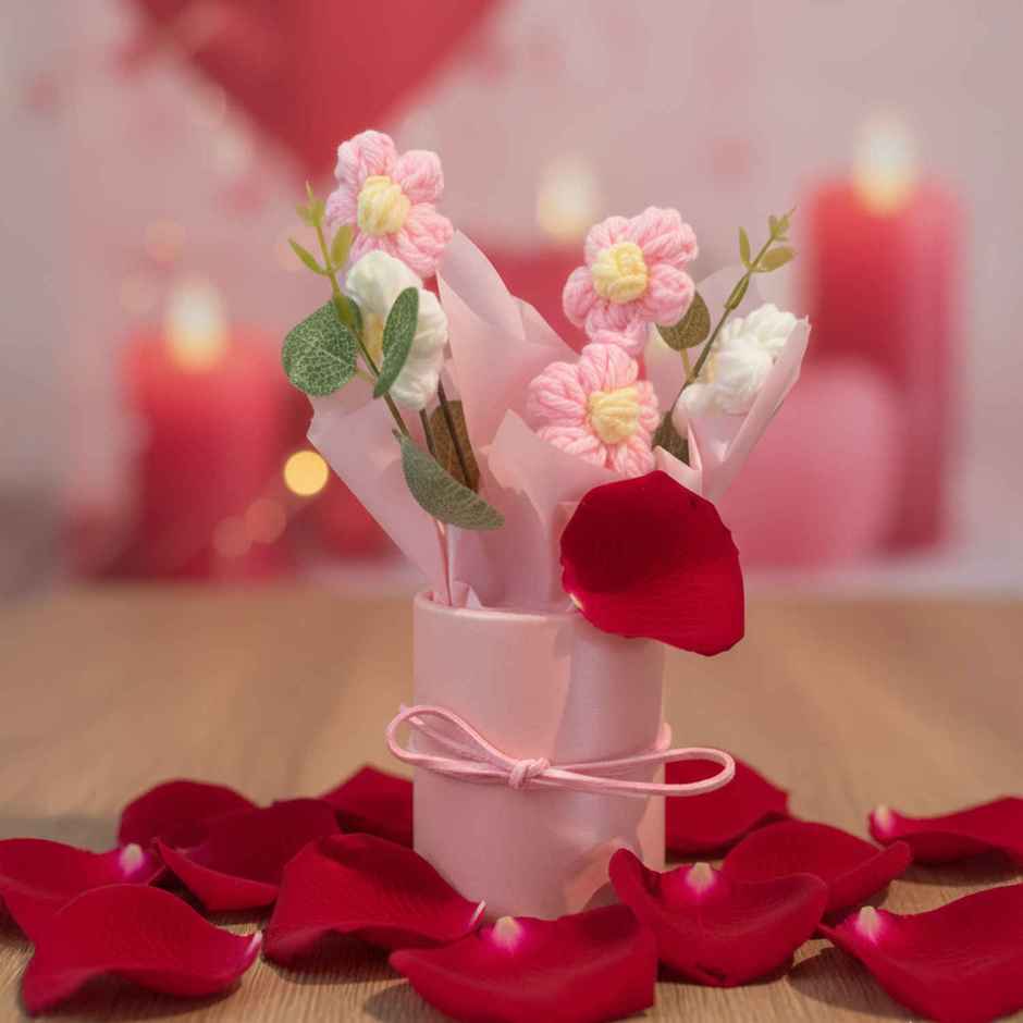 Handcrafted Crochet Flower Love Bouquet | Artificial | Ideal for Gifting | Special You