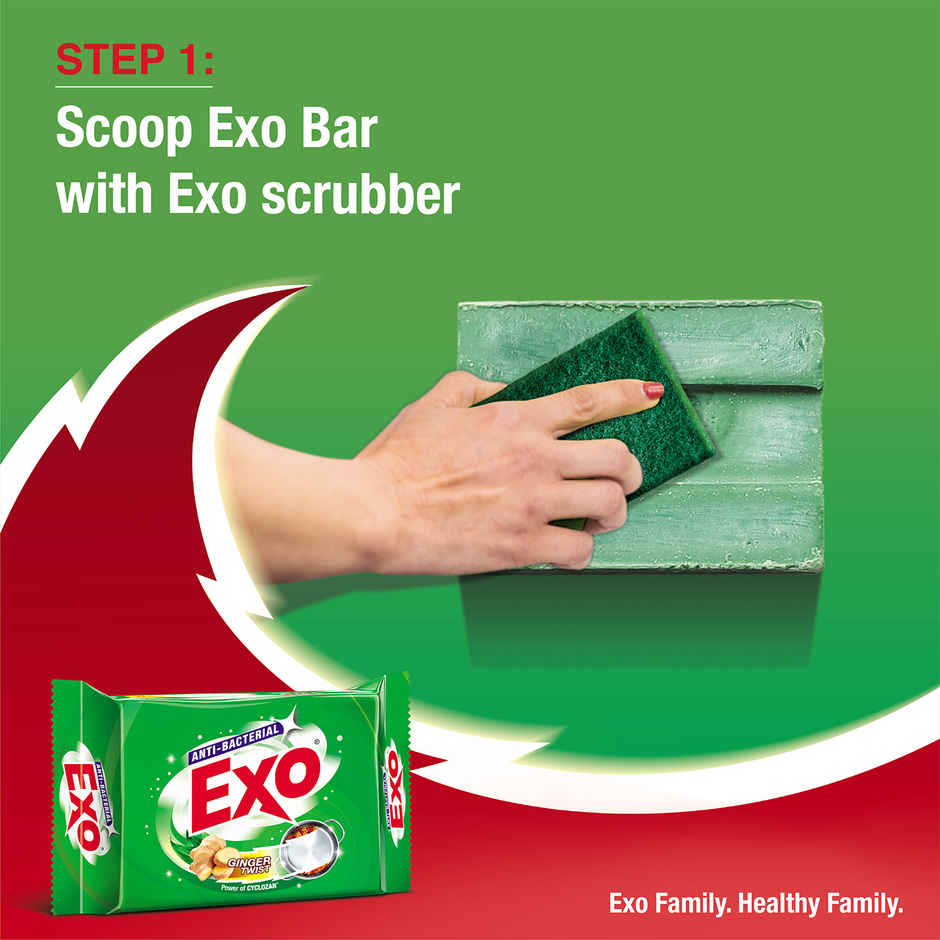 Exo Ginger Twist Dishwash Bar | Anti Bacterial