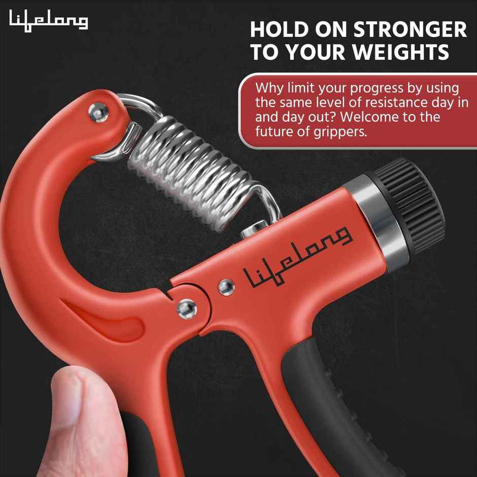 Lifelong 10-60kg Adjustable Hand Gripper for Workout