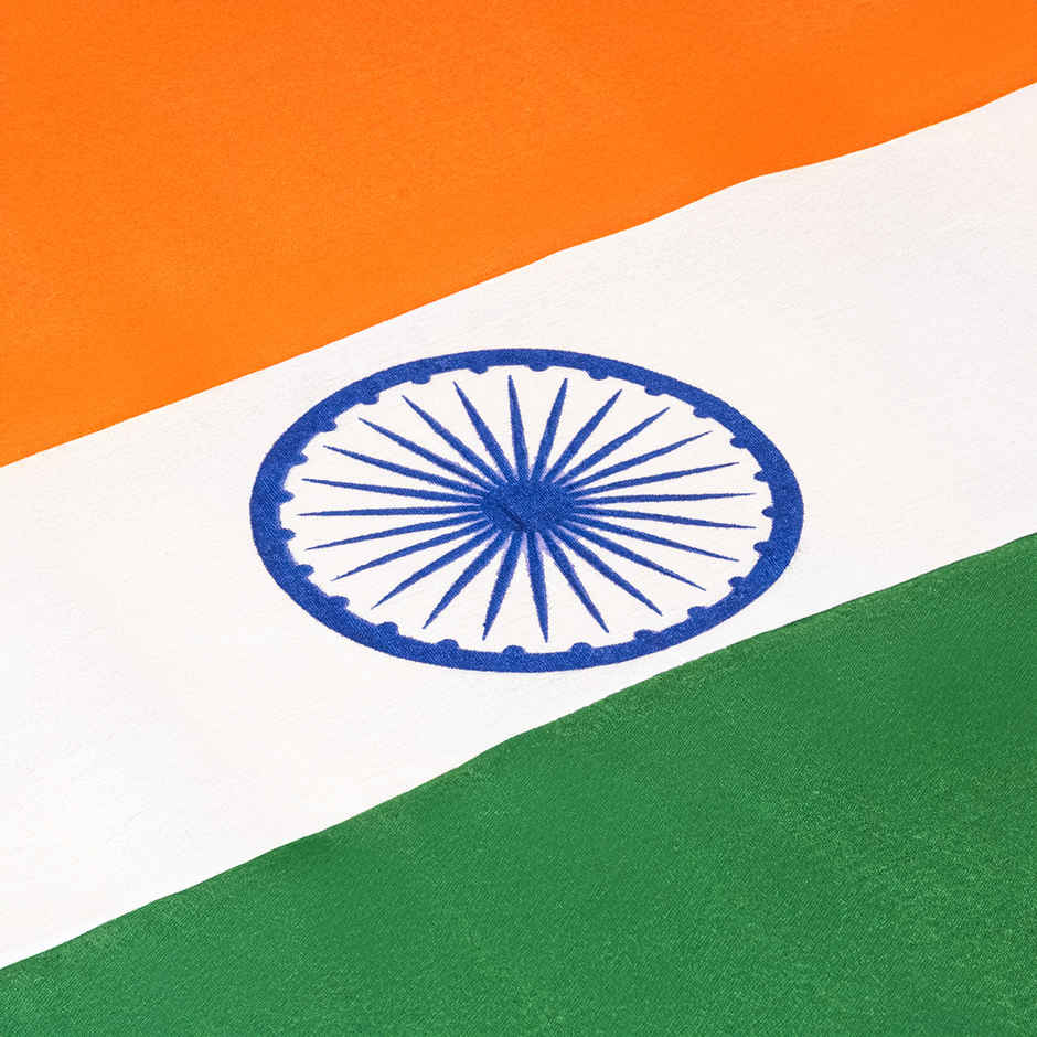 Indian Tricolor Cotton Flag | 20 x 30 Inch | Picfest