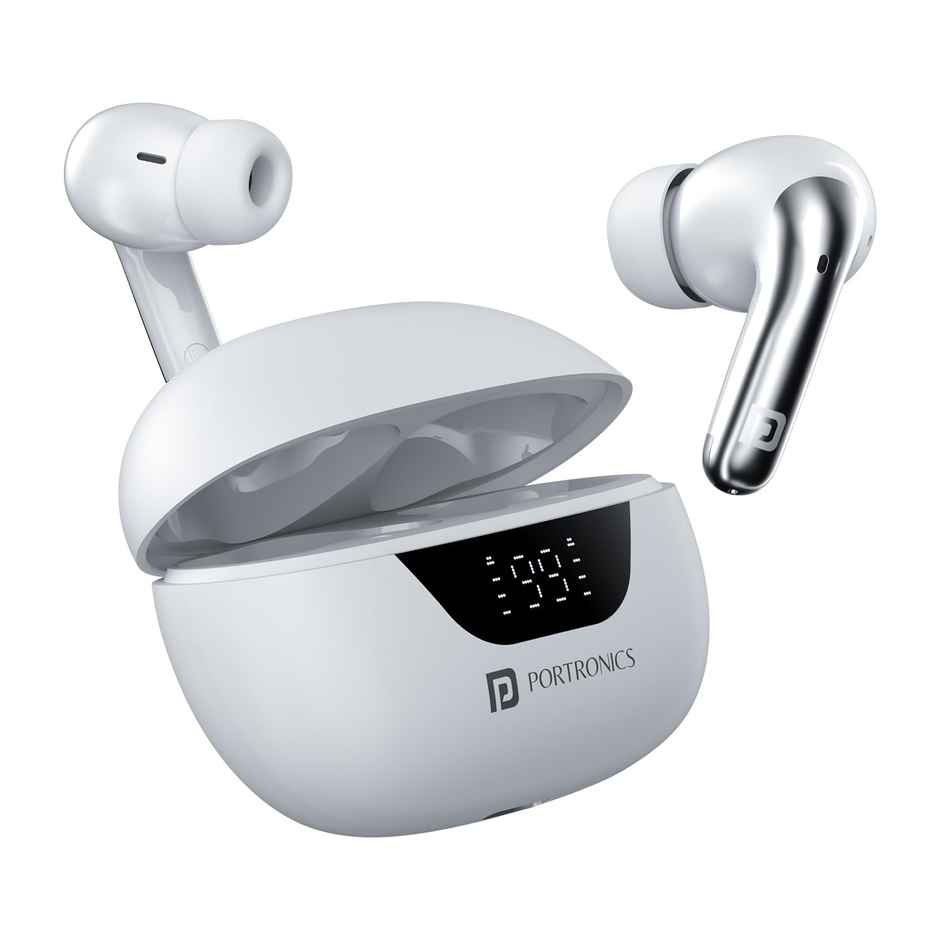 Portronics Harmonics Twins 28 (POR2242) Smart TWS Earbuds - White