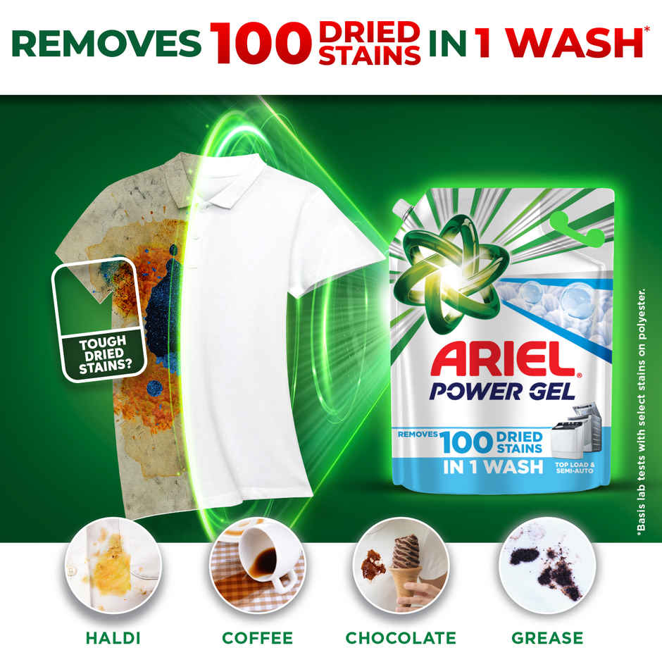 Ariel Power Gel Liquid Detergent for Top Load Washing Machine