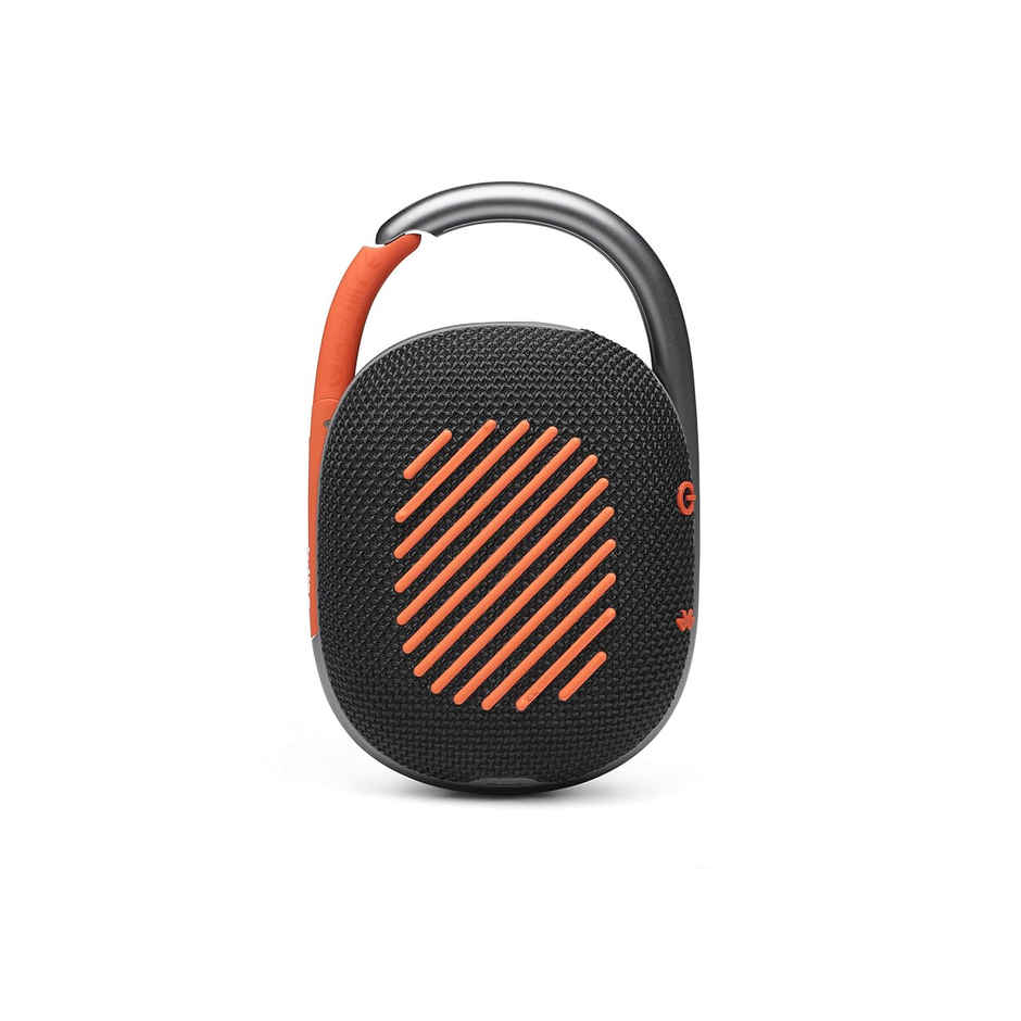 JBL Clip 4, Wireless Ultra Portable Bluetooth Speaker (Without Mic, Black & Orange)