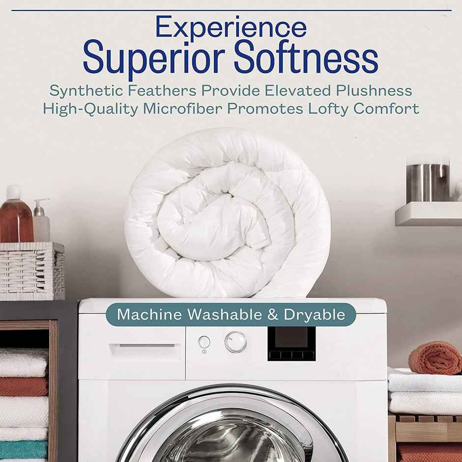 Lifelong Sleeprestoration Comforter Singlebed | 200 Gsm | Ac Blanket | Dohar-Navy Blue Grey