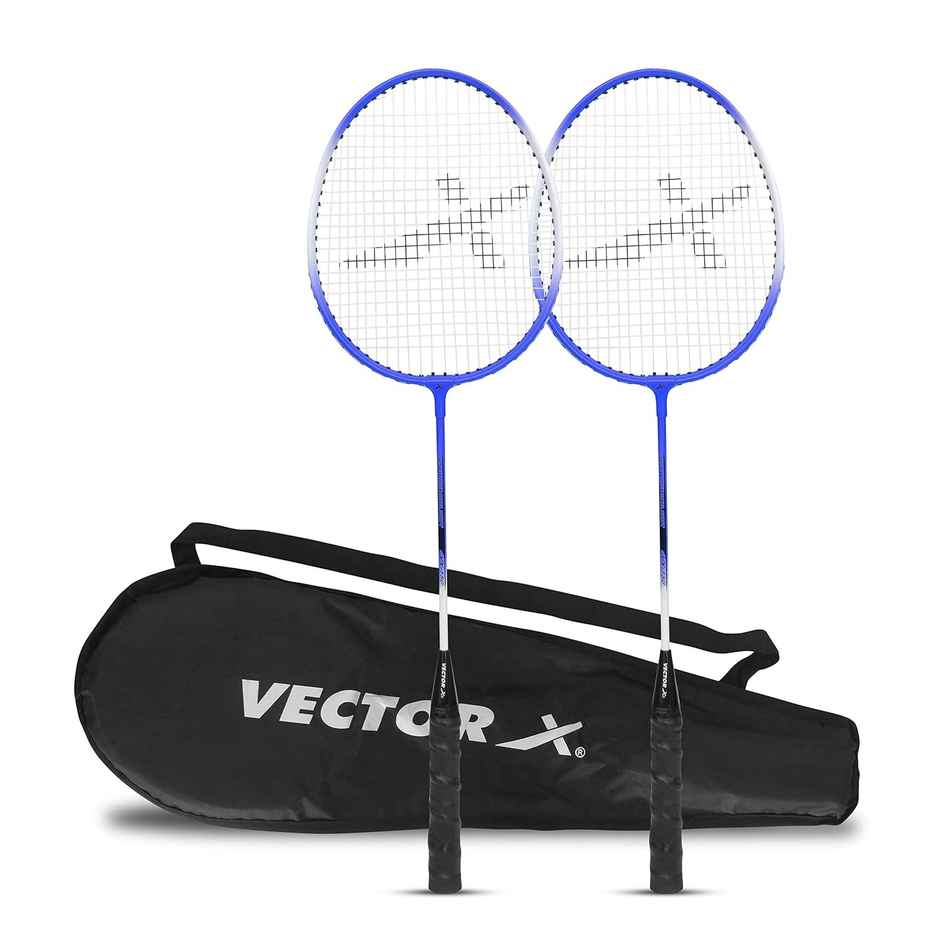Vector X VXB-150 Badminton Racquets | Blue | Pack of 2