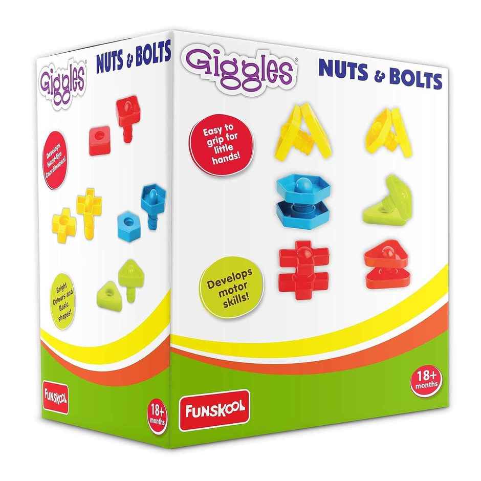 Giggles Funskool Nuts & Bolts Linking and Stacking Toy