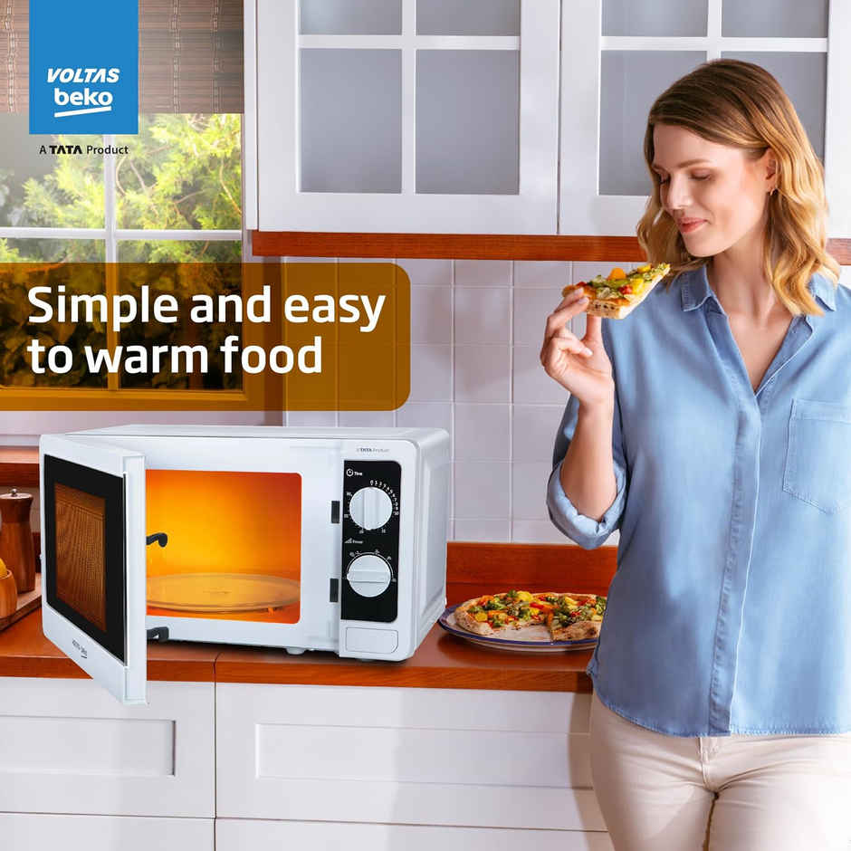 Voltas Beko | 20 L Smart Solo Microwave Oven |MS20MPW10 | White