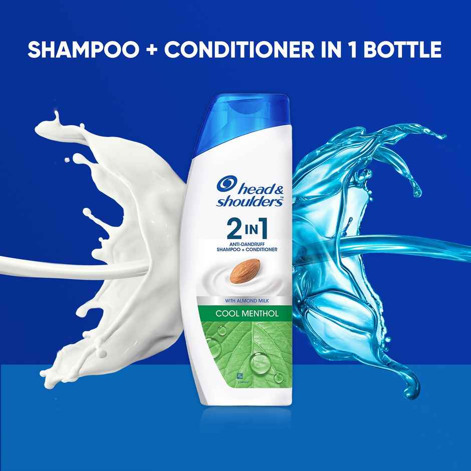 Head & Shoulders 2-In-1 Cool Menthol Anti Dandruff Shampoo + Conditioner For Women & Men