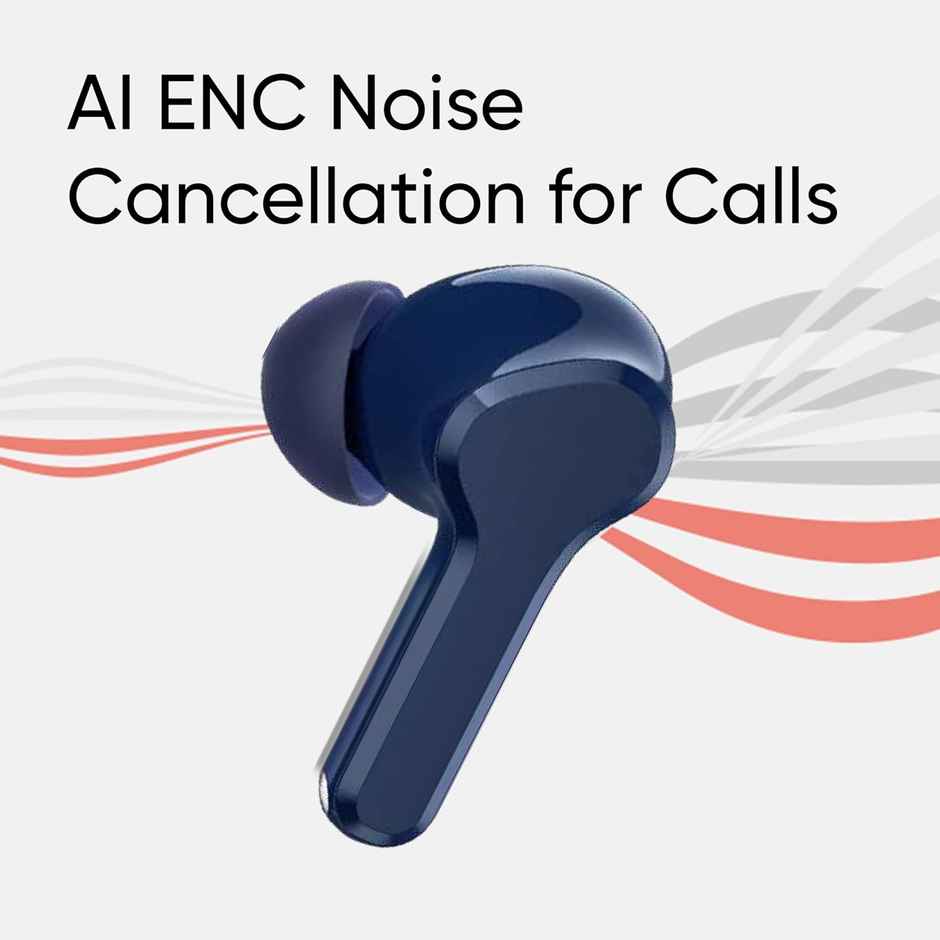 realme T110 TWS Earbuds with Ai Enc for Calls, Upto 38 Hours of Playback and Fast Charging Bluetooth in Ear Headset - Country Green