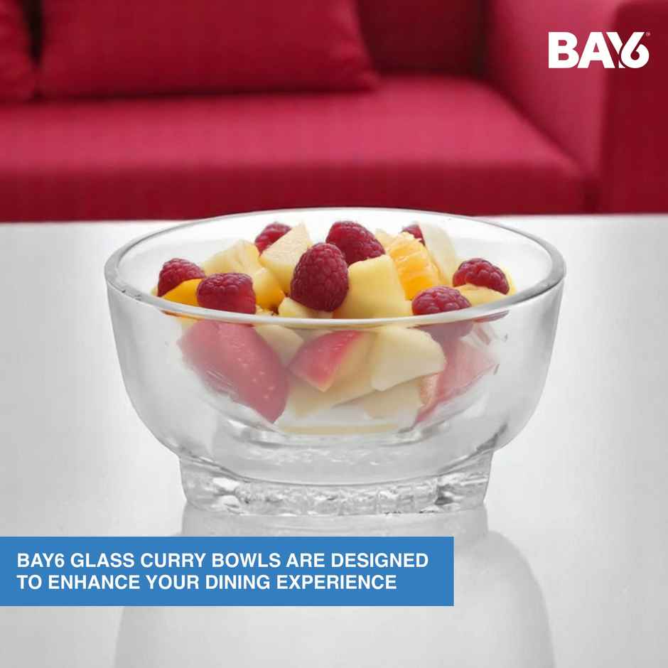 BAY6 Glass Curry Bowl Set - 4.5 Inch - (2pc)