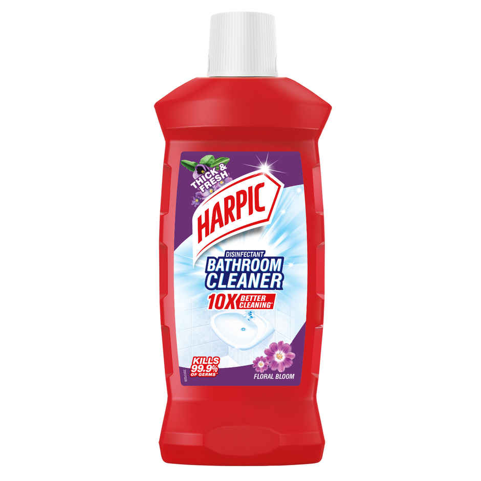 Harpic Floral Bathroom Cleaner Liquid | Removes Bathroom Stains