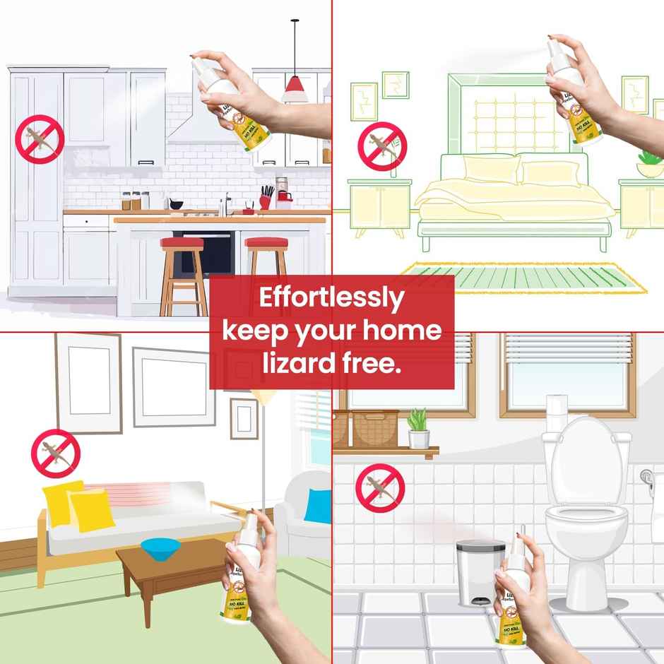 Mr. Right Herbal Lizard Repellent Spray for Home | Natural and Chemical Free