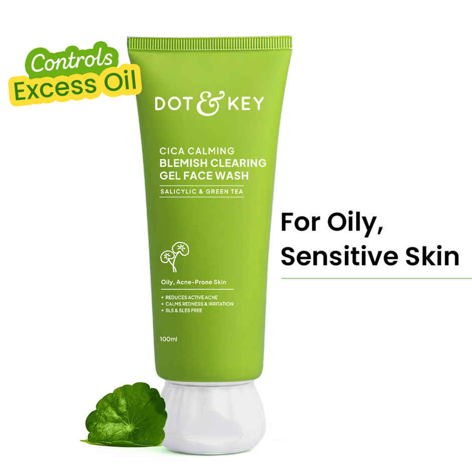 Dot & Key Cica Salicylic Face Wash With Tea Tree Oil For Oily Acne Prone Skin