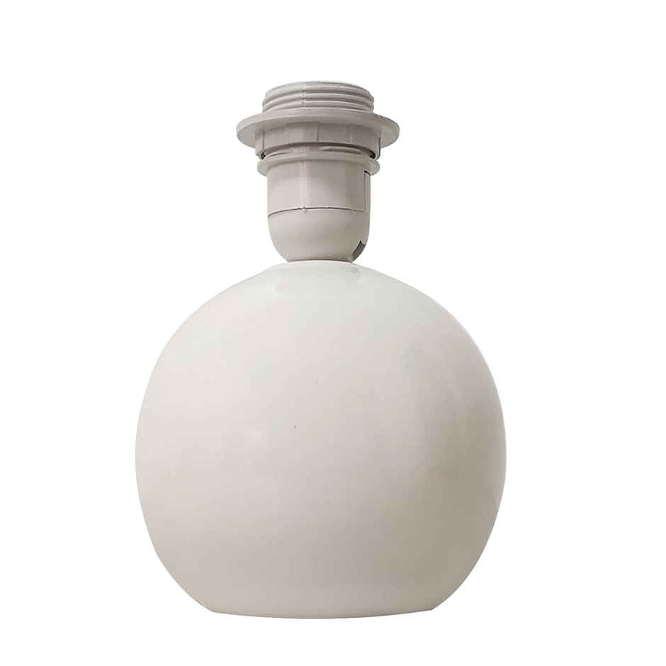 Homesake Classic Ceramic Bedside Table Lamp | Farmhouse Nightstand Lamp | White