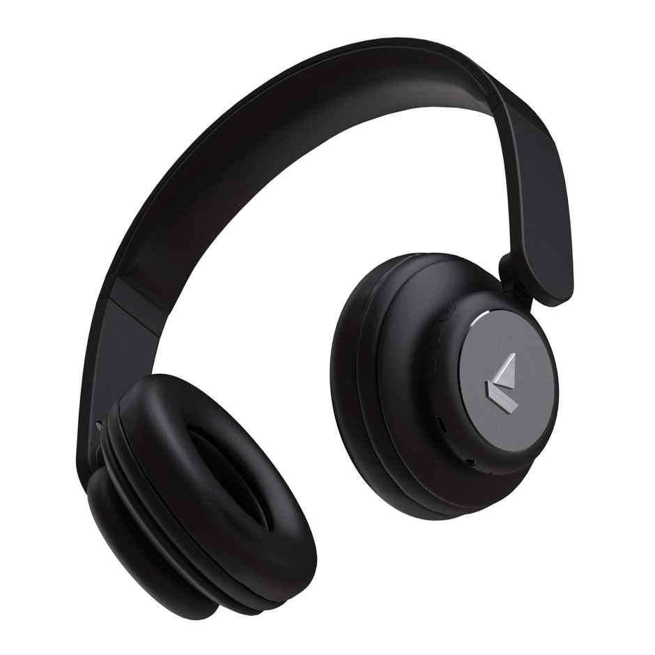 boAt Rockerz 450R On Ear BT Headphones W 15H Playback 40Mm Drivers Padded Ear - Luscious Black