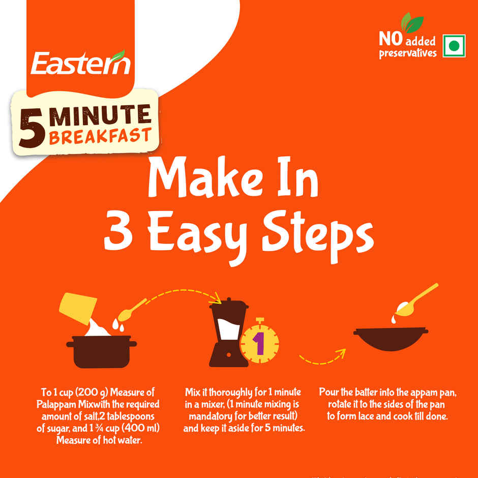 Eastern 5 Min Instant Breakfast Palappam Ready Mix
