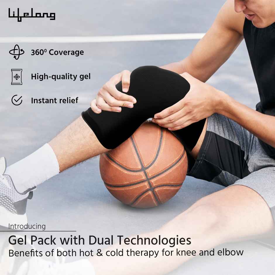 Lifelong Reusable Hot & Cold Gel Pack for Elbow & Knee Recovery & Pain Relief | Ice Bag