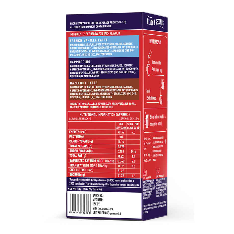 Sleepy Owl Assorted Coffee Premix Sachets