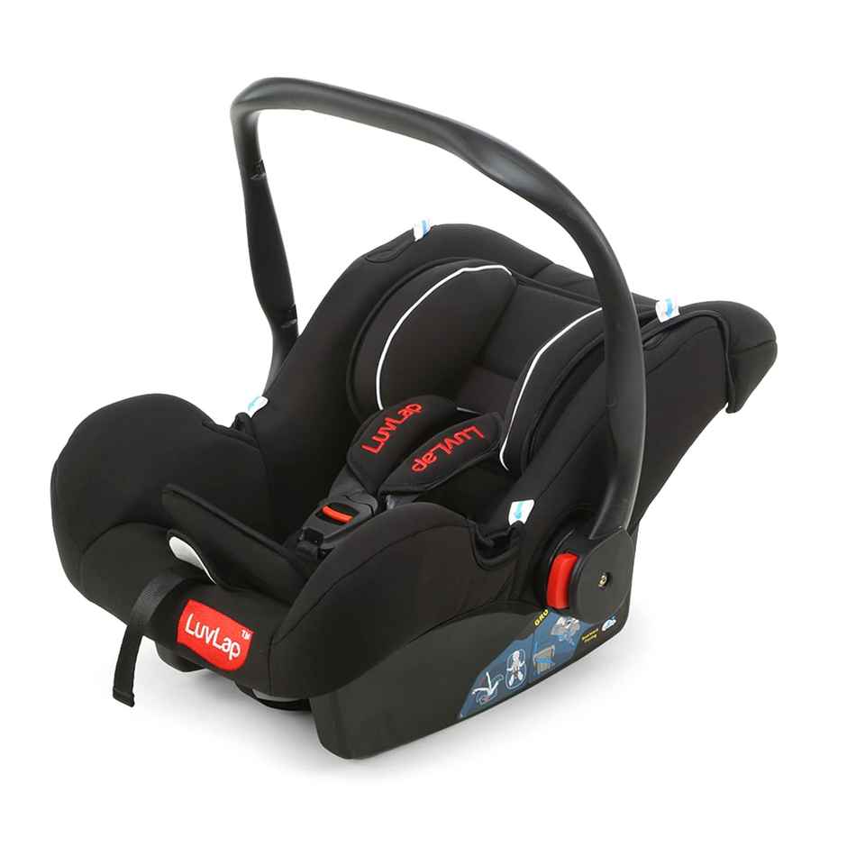 LuvLap 4-in-1 Baby Car Seat with Carry Cot with Canopy, Convertible to Car Seat, upto 6 Months