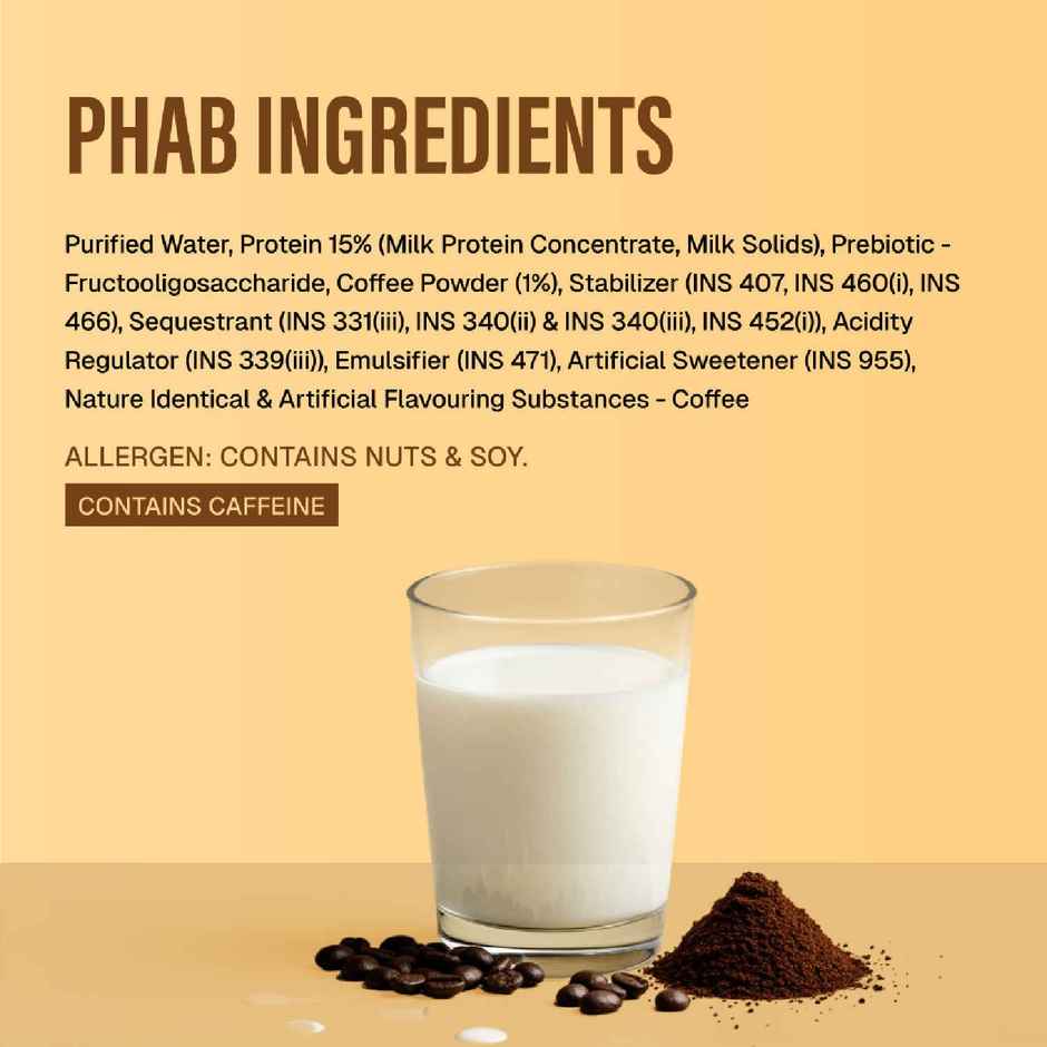 Phab Cold Coffee 18g Protein Milkshake