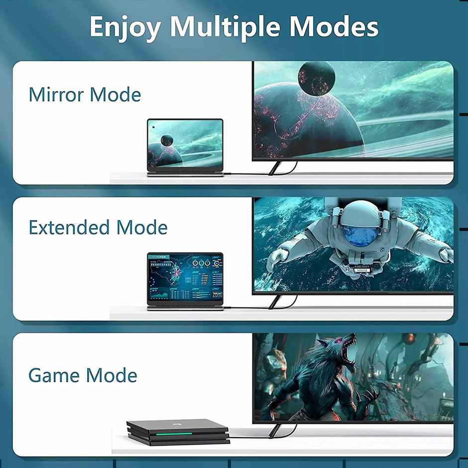 Bestor 4K HDMI Cable, High Speed HDMI 2.0 Nylon Braided Cable, 4K, 60Hz, Ultra HD, 2K, 1080P, ARC Compatible with TV, Fire TV, PC, PS5, PS4, X-Box, Monitor (1.5M) - Black & Grey