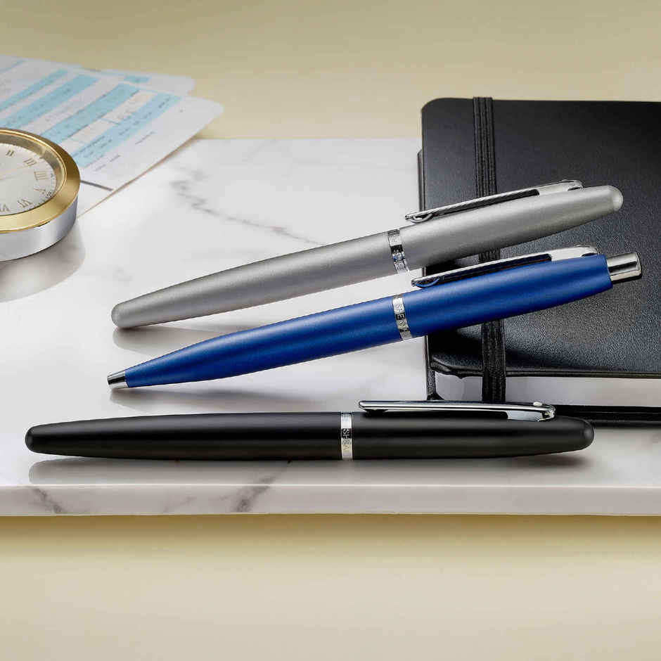 Sheaffer Ballpoint Pen | Chrome Trim | Neon Blue